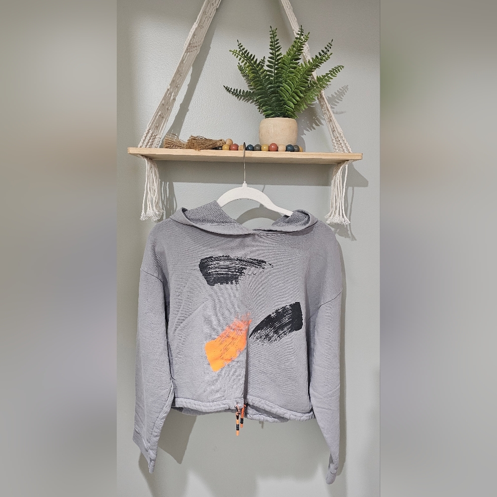 Suzy D London Oversized Cropped Hoodie